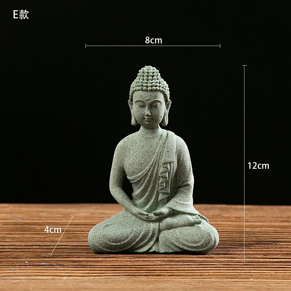 Buddha Statue Mini Deko – Zen Figur für Aquarium, Schreibtisch & Zuhause