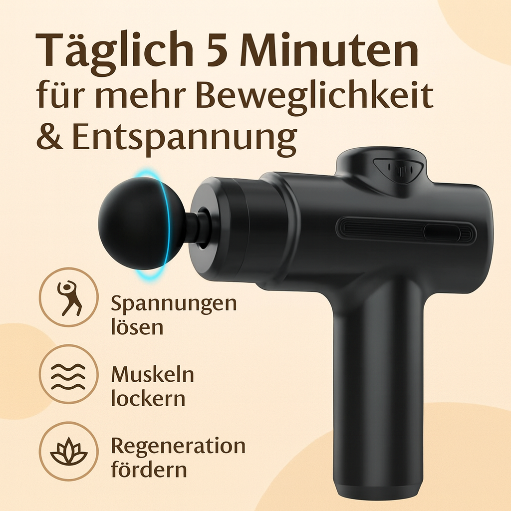 Massagepistole: Entspannung nach der ersten anwendung